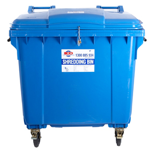 1100 Litre Bin with Padlock & Drop Slot